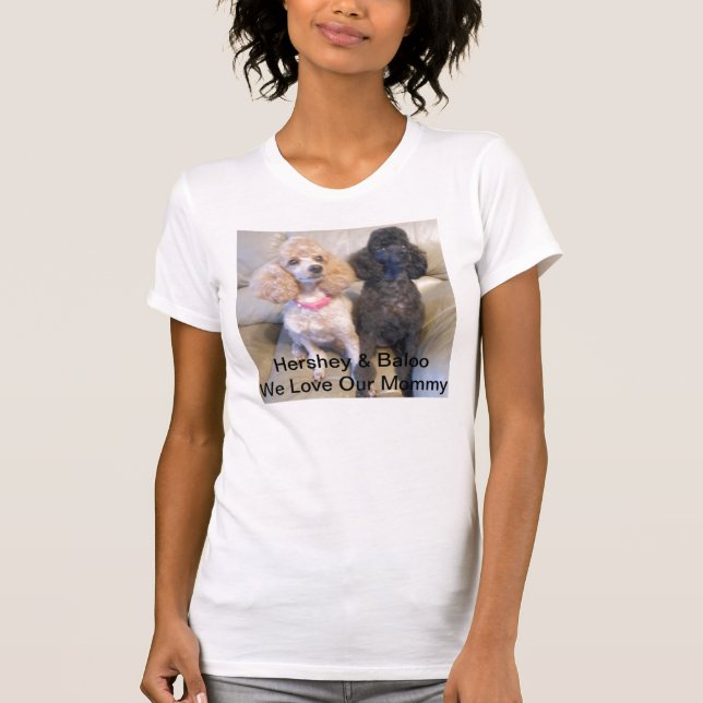 T-shirt das senhoras para amantes do animail (Frente)