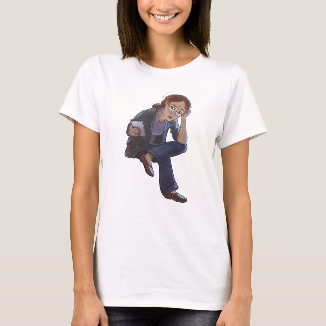 T-shirt das senhoras Rosa Blackwell (Frente)