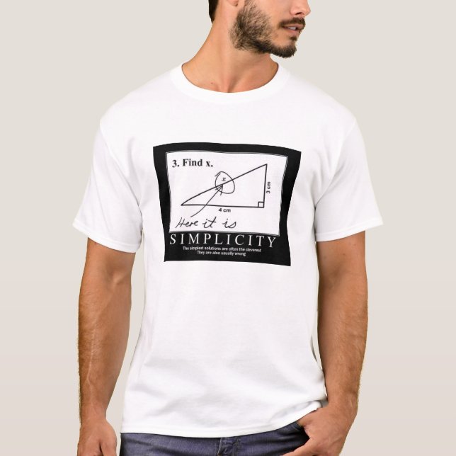 T-shirt das soluções simples (Frente)