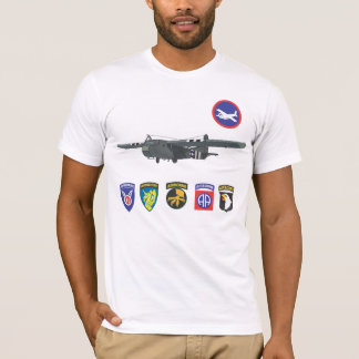 T-shirt das tropas de planador da segunda guerra