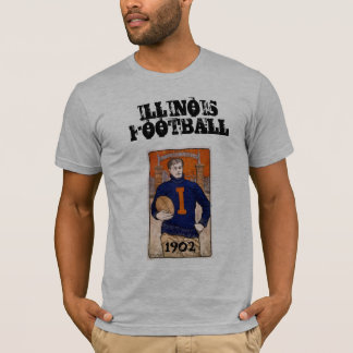 T-shirt das Universidades de Illinois do vintage