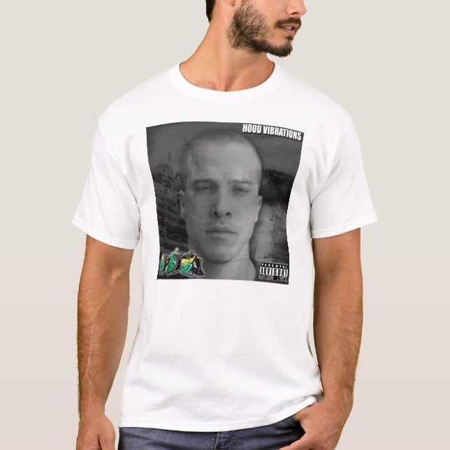T-shirt das vibrações da capa (Frente)