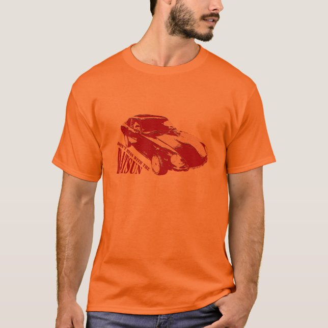 T-shirt Datsun vermelho (Frente)