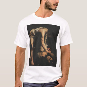 T-shirt David com cabeça de Goliath