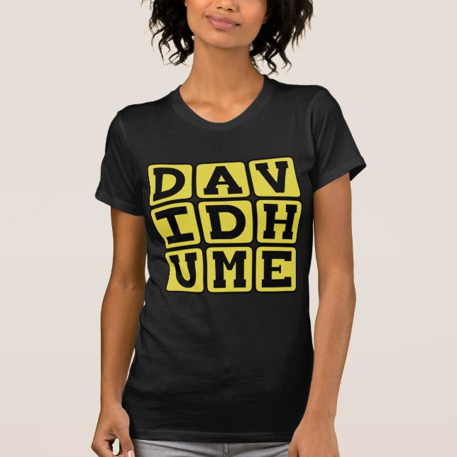 T-shirt David Hume, filósofo escocês (Frente)