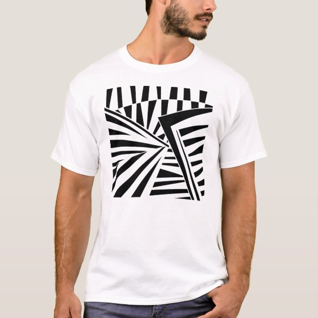 T-shirt dazzle camouflage(black) (Frente)