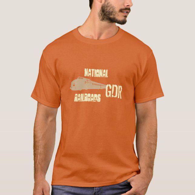 T-shirt DDR desenhos de ferrovia de império (Frente)