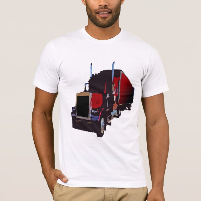 t-shirt de 18 veículos com rodas (Frente)