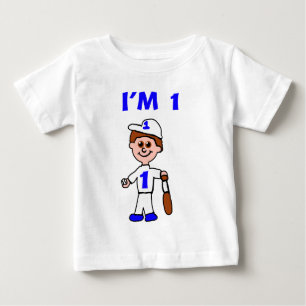 T-shirt de 1 ano do jogador de beisebol