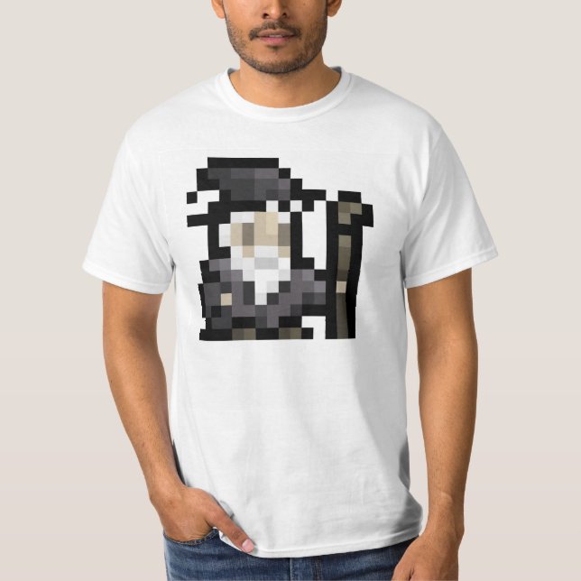 t-shirt de 8 bits da arte do pixel do Sprite do (Frente)