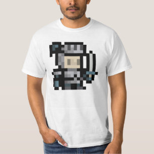 t-shirt de 8 bits da arte do pixel do Sprite do