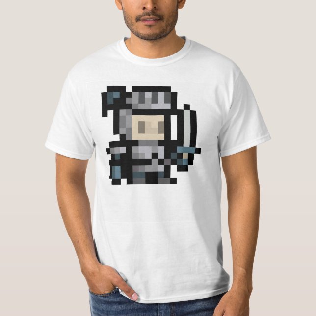 t-shirt de 8 bits da arte do pixel do Sprite do (Frente)