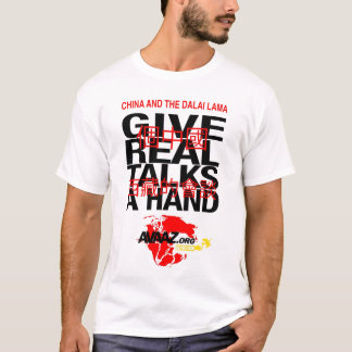 T-shirt Dê a paz uma mão - Avaaz.org