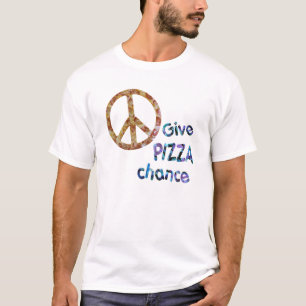 T-shirt Dê a possibilidade da pizza