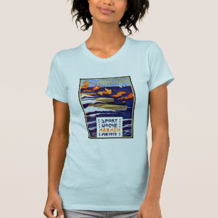 T-shirt De Abbazia da velocidade raças 1912 de barco