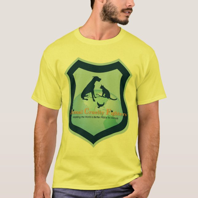 T-shirt de ACF com do cão parte traseira sobre (Frente)