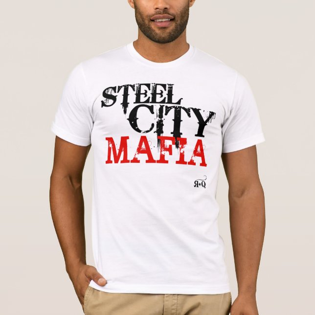 T-shirt de aço da máfia da cidade (pedido) (Frente)
