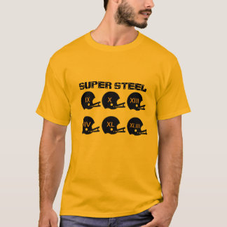 T-shirt de aço super do futebol