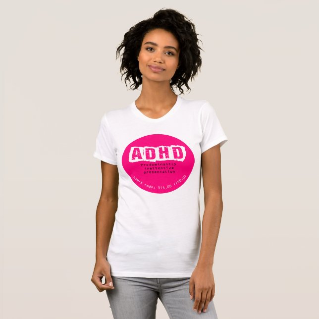 T-shirt de ADHD (tipo predominante ausente) (Frente Completa)