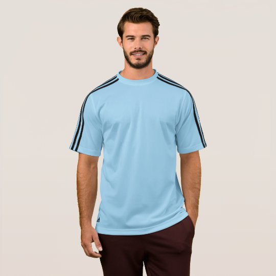 Camiseta Adidas ClimaLite® Masculina, Azul Argentina/Preto