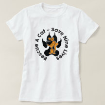 T-Shirt de Adoção de Salvamento de Gato