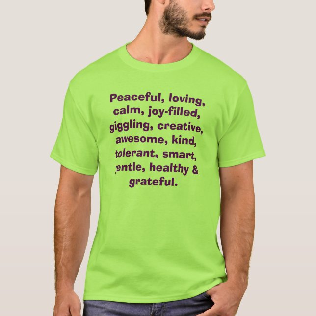 T-shirt de afirmação para miúdos (Frente)