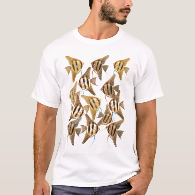 T-shirt de água doce do Angelfish (Frente)
