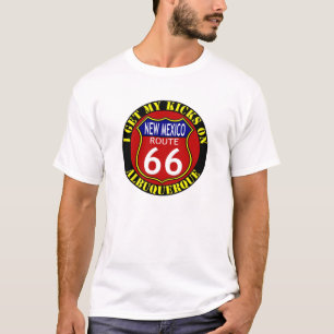 T-SHIRT DE ALBUQUERQUE NEW MEXICO DA ROTA 66