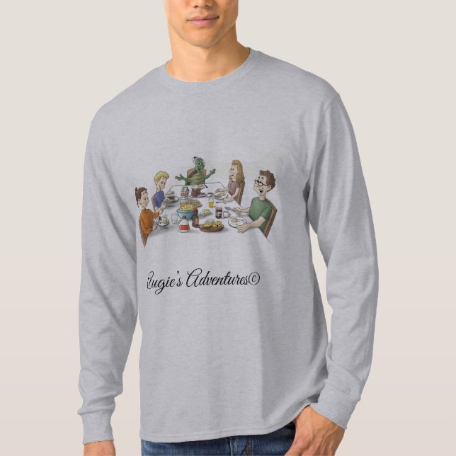 t-shirt de algodão masculina (Frente)