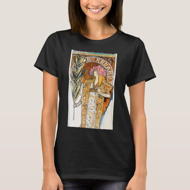 T-shirt de Alphonse Mucha Gismonda (Frente)