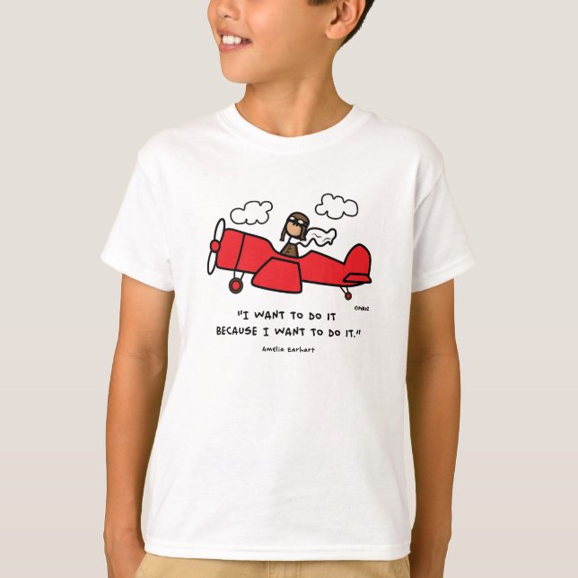 T-shirt de Amelia Earhart (Frente)