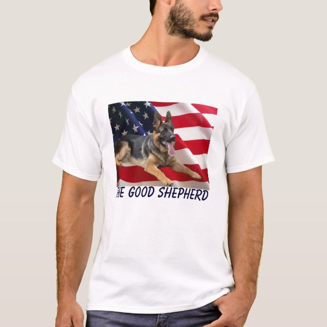 T-shirt de América do german shepherd (Frente)