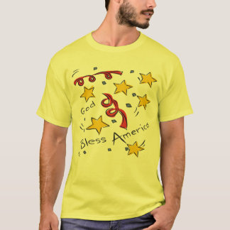 T-shirt de América dos deus abençoe