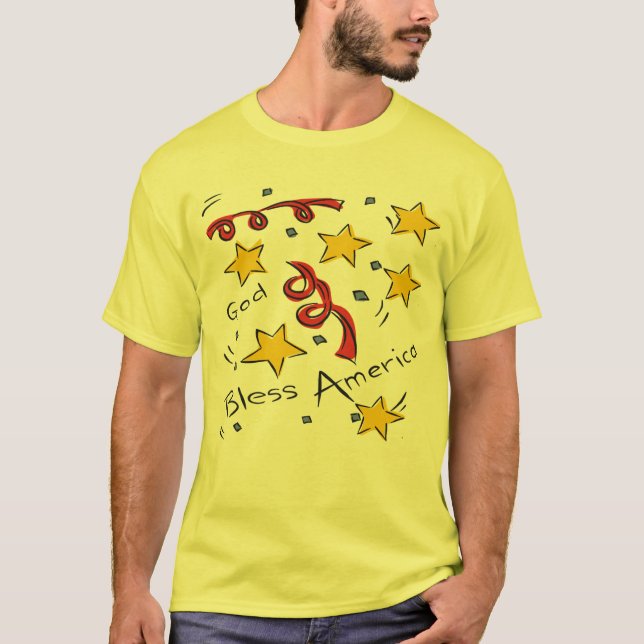 T-shirt de América dos deus abençoe (Frente)