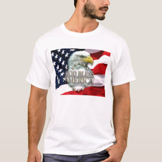 T-shirt de América dos deus abençoe