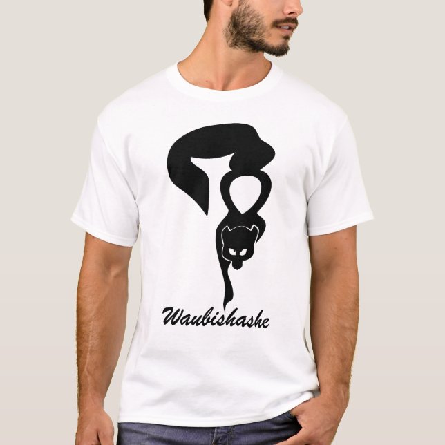 T-shirt de Anishinabek Dodem Waubishashe (Frente)