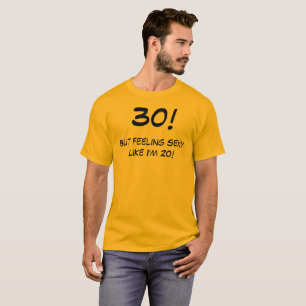 T-Shirt de Aniversário de 30 anos engraçado