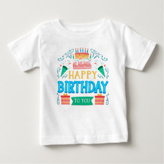 t-shirt de aniversário de bebê
