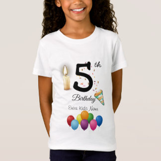 T-Shirt de Aniversário de criança Personalizado