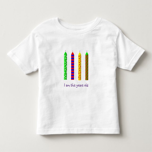 T-Shirt de Aniversário de Quatro Anos (Frente)