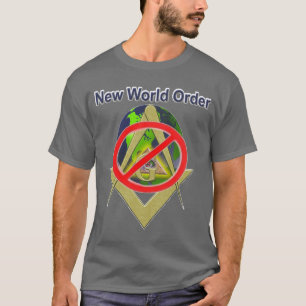 T-shirt de ANTI-NWO para homens