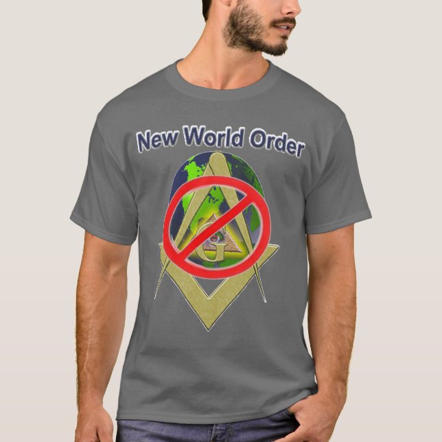 T-shirt de ANTI-NWO para homens (Frente)