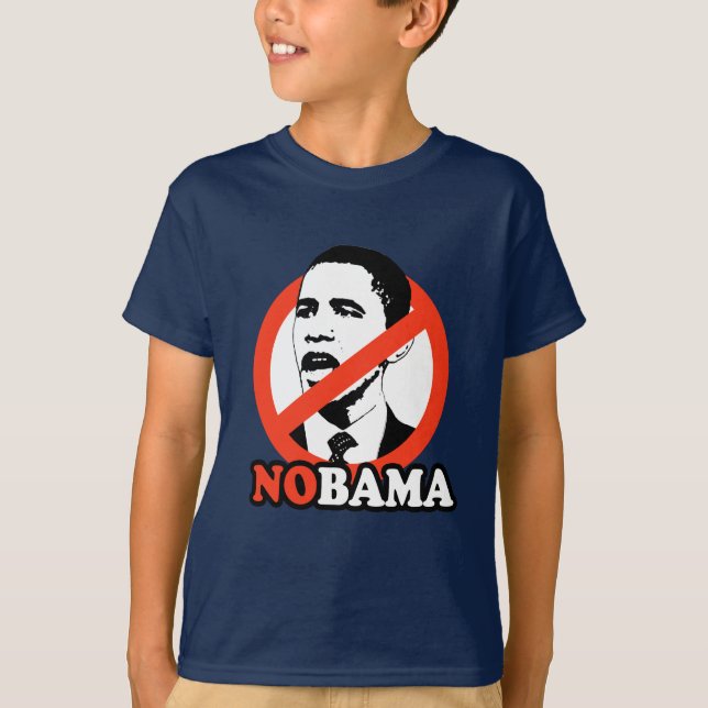 T-SHIRT DE ANTI-OBAMA/NOBAMA (Frente)