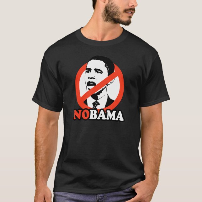 T-SHIRT DE ANTI-OBAMA/NOBAMA (Frente)