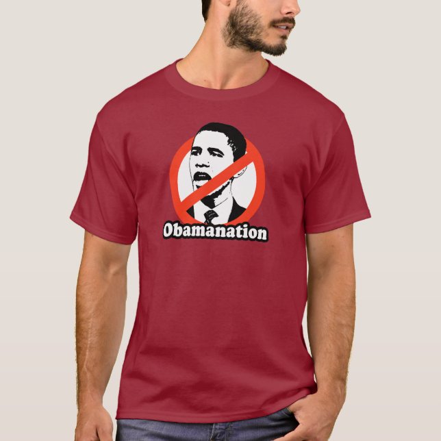 T-SHIRT DE ANTI-OBAMA/OBAMANATION (Frente)