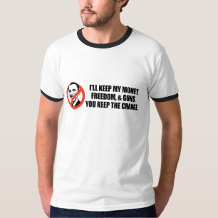 T-shirt de Anti-Obama - você mantem a mudança