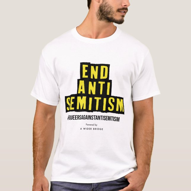 T-Shirt de Antissemitismo Final QAA (Frente)