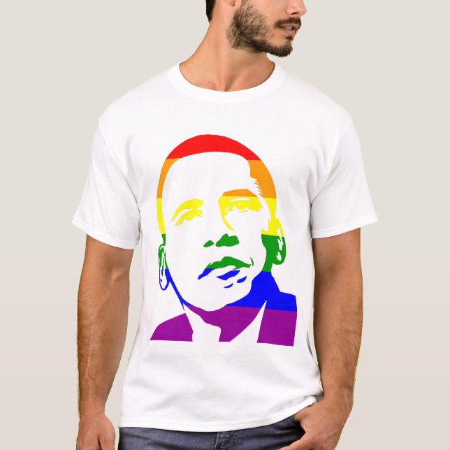 T-shirt De "apoio do casamento gay Obama " (Frente)