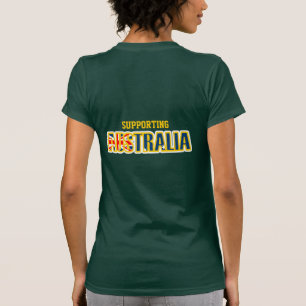 T-shirt de apoio do gráfico de Austrália