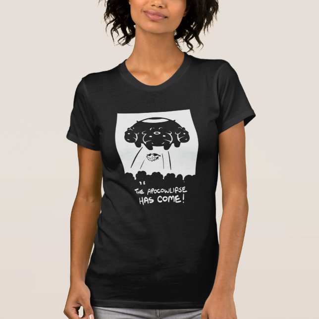 T-shirt de Apowcalipse da evolução da vaca (Frente)